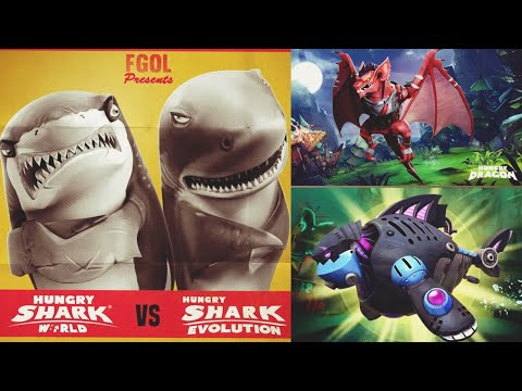 ALL NEW HUNGRY SHARK/DRAGON TRAILERS COMPILATION - Hungry Shark World