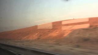 preview picture of video 'The northern Negev - Israel's Desert as seen from the train window to Beer Sheva'