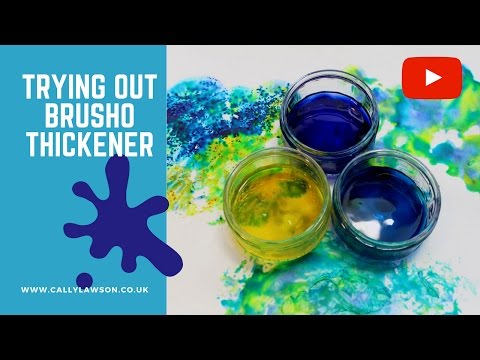 Brusho techniques - How to use colourcraft brusho thickener
