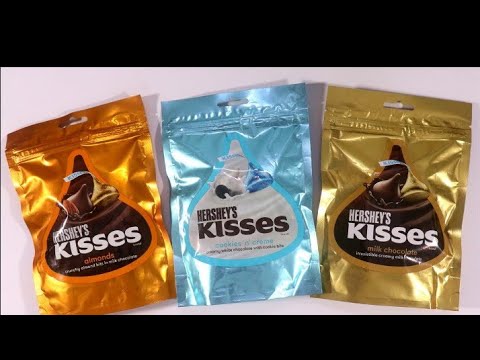 😘Hersey's kisses mine pack review and new flavour creamy milk price number of chocolates packaging 😘