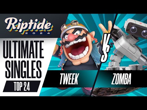 Tweek (Wario/Diddy Kong) vs Zomba (R.O.B.) - Riptide 2024 - Ultimate Singles - Top 24