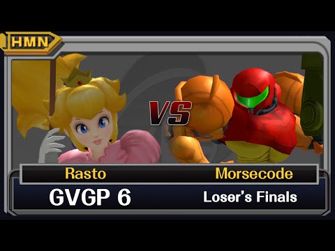 GVGP 6 Melee Losers Finals - Rasto (Peach) vs. Morsecode (Samus)