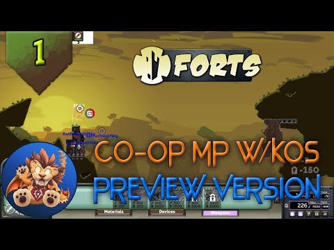 Forts MP (Pre-Release!) - Ep 1: Coop Multiplayer with KatherineOfSky - First Look!