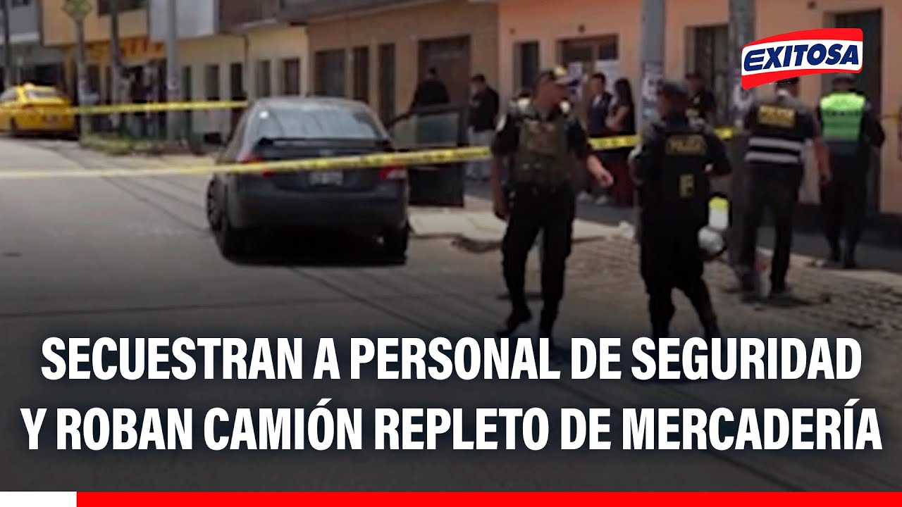 🔴🔵 SMP: Secuestran a personal de seguridad y roban camión repleto de mercadería