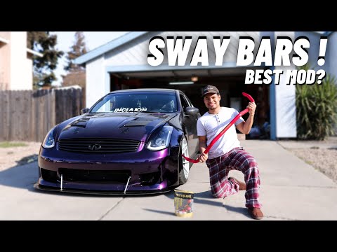 Installing Hotchkis Sway Bars on my G35 !