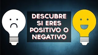 Positivo o negativo? Descubre si eres una persona Positiva o Negativa con este divertido test! ↠↠ ¡No te olvides de suscribirte para no perderte ningún test!
