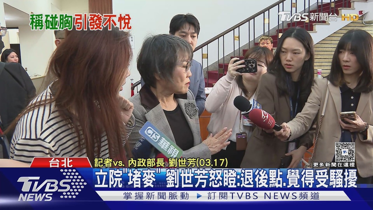 遭轟「耍官威」 劉世芳:因胸部被碰撞到3次