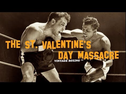 Sugar Ray Robinson vs Jake LaMotta 6 1080p 60fps ST. VALENTINE’S DAY MASSACRE!