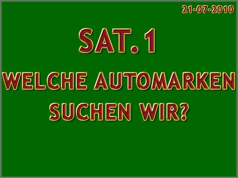 SAT.1 - Welche Automarken suchen wir