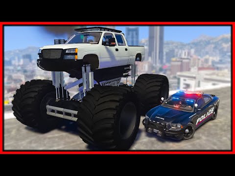 GTA 5 Roleplay - WORLDS BIGGEST MONSTER TRUCK TROLLS COPS | RedlineRP