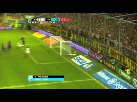 Gol de Ruben. Central 2 - Tigre 1. Fecha 2. Primera División 2015. FPT.