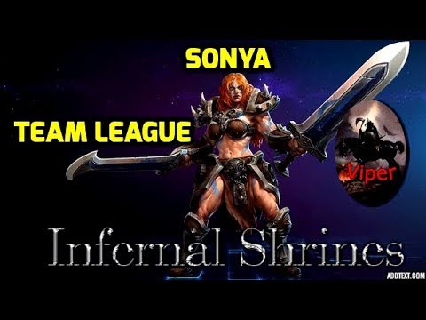 Heroes of the Storm - Sonya - Infernal Shrines - Team League (HotS Gameplay)