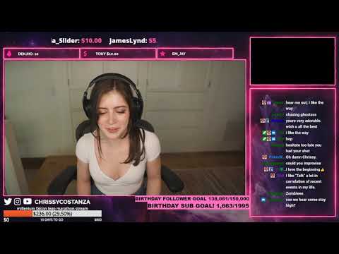 Chrissy Costanza singing Zombie on stream.