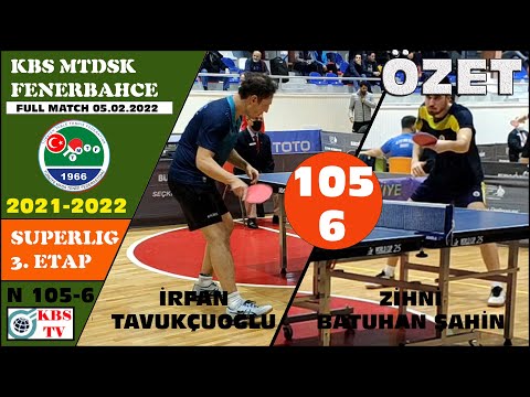 ÖZET - İRFAN TAVUKÇUOĞLU - ZİHNİ BATUHAN ŞAHİN (KBS MTDSK - FENERBAHÇE) MAÇ 6 SÜPERLİG 4. ETAP