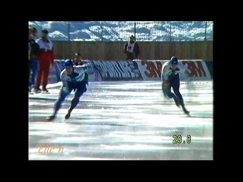 World Championships Sprint Inzell 1991 - 500 m Bakhvalov - Zhelezovskiy