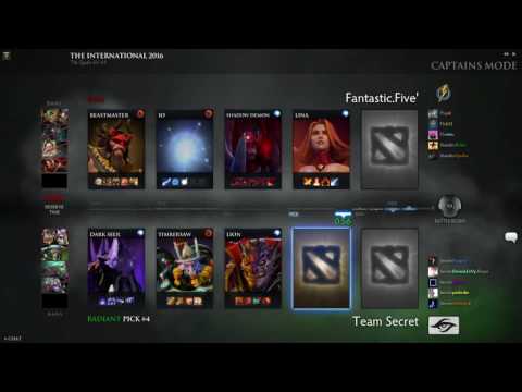 [2/4] 26.06.2016 Nexus Stream. Dota 2. The International. Fantastic.Five vs Team Secret