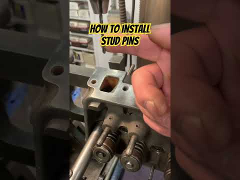 How to install Mr Gasket 806G rocker arm stud pin kit. #diy #studs