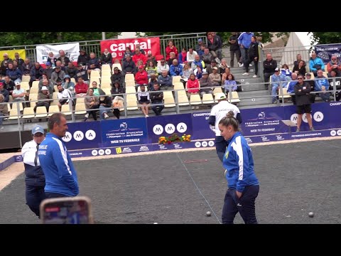 Championnat de France doublette mixte Sarah Gilais-Laurent Richard, 32ème et 16ème à St Flour (15)