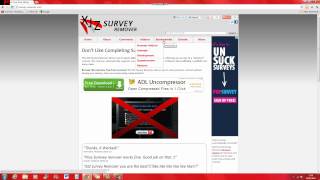 How to get rid of surveys (no download)
