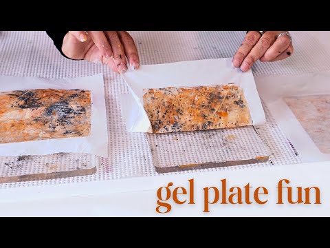 Small Art On Gel Plates - Just For Fun