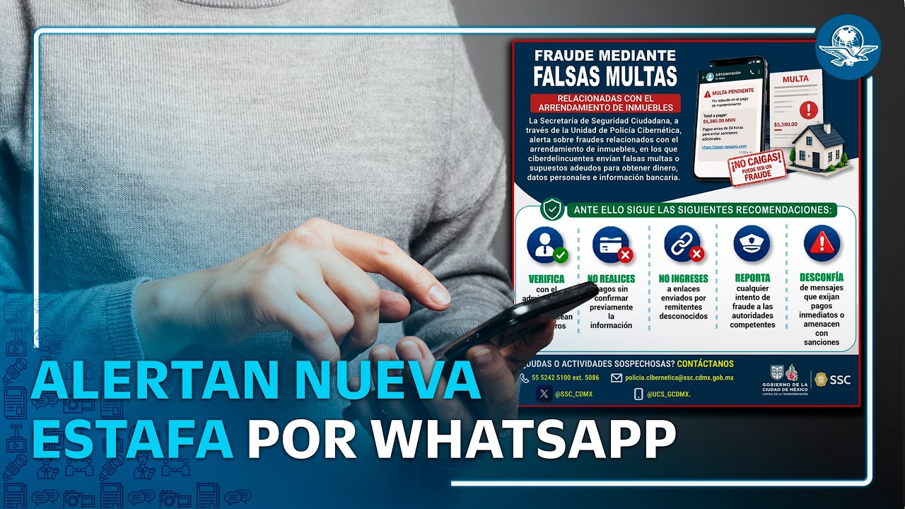 SSC alerta por fraude: falsos mensajes de cobro de renta buscan robar datos