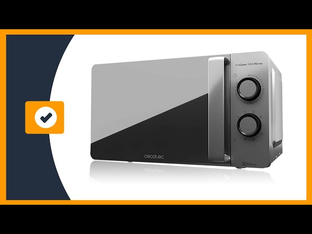 Vídeo relacionado con Cecotec Microondas de 20 Litros ProClean 3150. 700W con 6 Niveles, Grill 800 W, Revestimiento Ready2Clean para mejor Limpieza, Tecnología 3DWave, Temporizador, Efecto Espejo