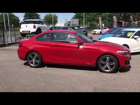 BMW 2 Series 2.0 218d Sport (s/s) 2dr coupe red