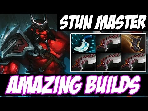 THE STUN MASTER - Axe WITH 4 ABYSSAL BLADES - Amazing Builds 74 - Dota 2