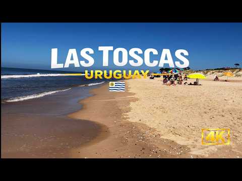 Las Toscas Uruguay 🇺🇾 Beach Walk 4K UHD | Relaxing Ocean Sounds | Walking Tour