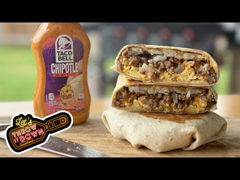 How to Make a Taco Bell Style Breakfast Crunchwrap on the Blackstone Griddle!