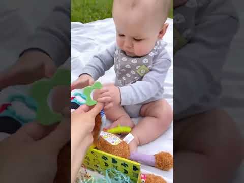 He is ready to play with his 123 Baby Box! #playtime #shorts