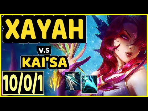 LUSKKA (XAYAH) vs KAI'SA - 10/0/1 KDA BOTTOM ADC GAMEPLAY - BR Ranked DIAMOND