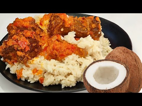 Village Style Creamy & Soft Coconut Rice Recipe | Authentic Taste of Home Cooking