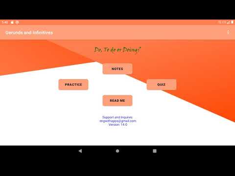 ENGLISH GERUND and INFINITIVE Video