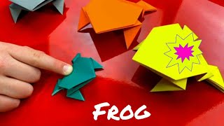Origami jumping papier frog | Easy tutorial