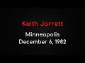 Keith Jarrett – Minneapolis, December 6, 1982