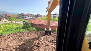 Tıkanan döküm sahasını açma işlemi hidromek excavator