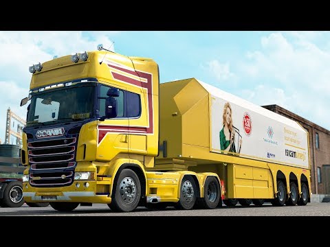 ETS2 1.28 ProMods 2.20 RusMap 1.7.4 Scania R520 Panevezys - Saratov Part 1/2