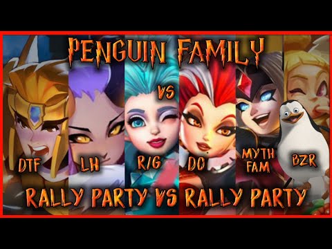 RALLY PARTY COLLISION - PENGUIN FAMILY - RALLY PARTY TRAP || Lords Mobile