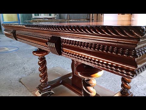 Mesa Colonial Estilo Manuelino, década  de 1930/1940, Selos de Fisco em Réis