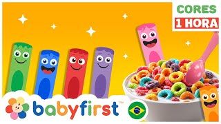 Vídeo educativo para crianças | Aprendendo Cores com Brincadeiras! | Cereal e mais | BabyFirst