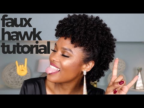 FAUX HAWK TUTORIAL: HOW TO STYLE SHORT NATURAL HAIR ||...