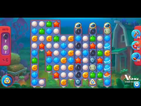 Fishdom. 8573 hard level no boosters and diamonds. 13 moves