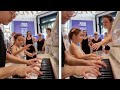 Young Girl Interrupts Pianist While He's Playing And Joins In