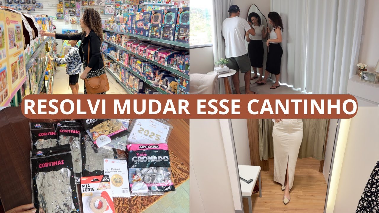 O ESPELHO NOVO CHEGOU, COMPRINHAS DE DECORAÇÃO PARA O RÉVEILLON, RESOLVI MUDAR O QUARTO E AMEI