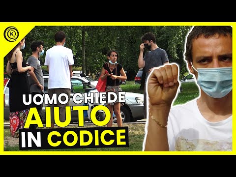 Uomo CHIEDE AIUTO in CODICE - Esperimento Sociale - Kiko. Co