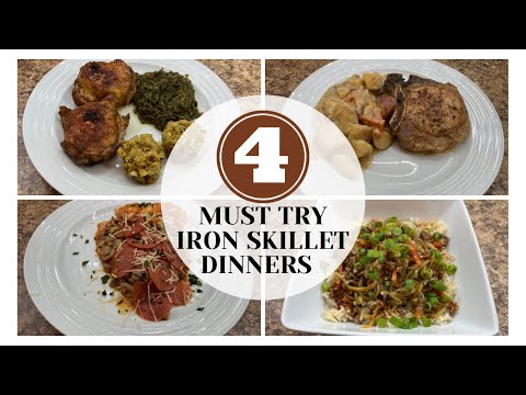 4 AMAZINGLY EASY Iron Skillet Meals that ARE a MUST TRY | TRIED & TRUE ONE Pan MEALS !