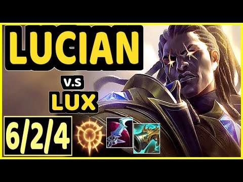 DUDSTHEBOY (LUCIAN) vs LUX - 6/2/4 KDA MID GAMEPLAY - BR Ranked GRANDMASTER