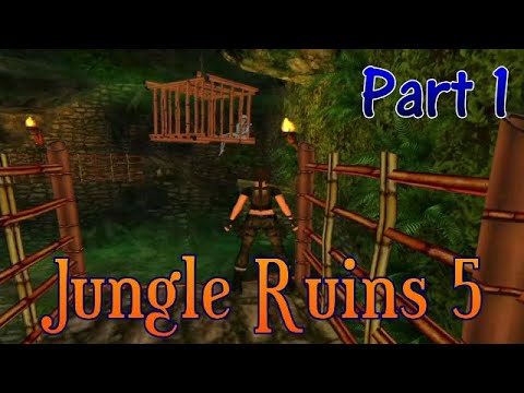 TRLE Jungle Ruins 5 (part1) [No Meds] walkthrough