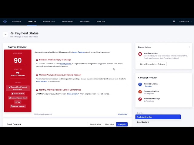 About abnormal security